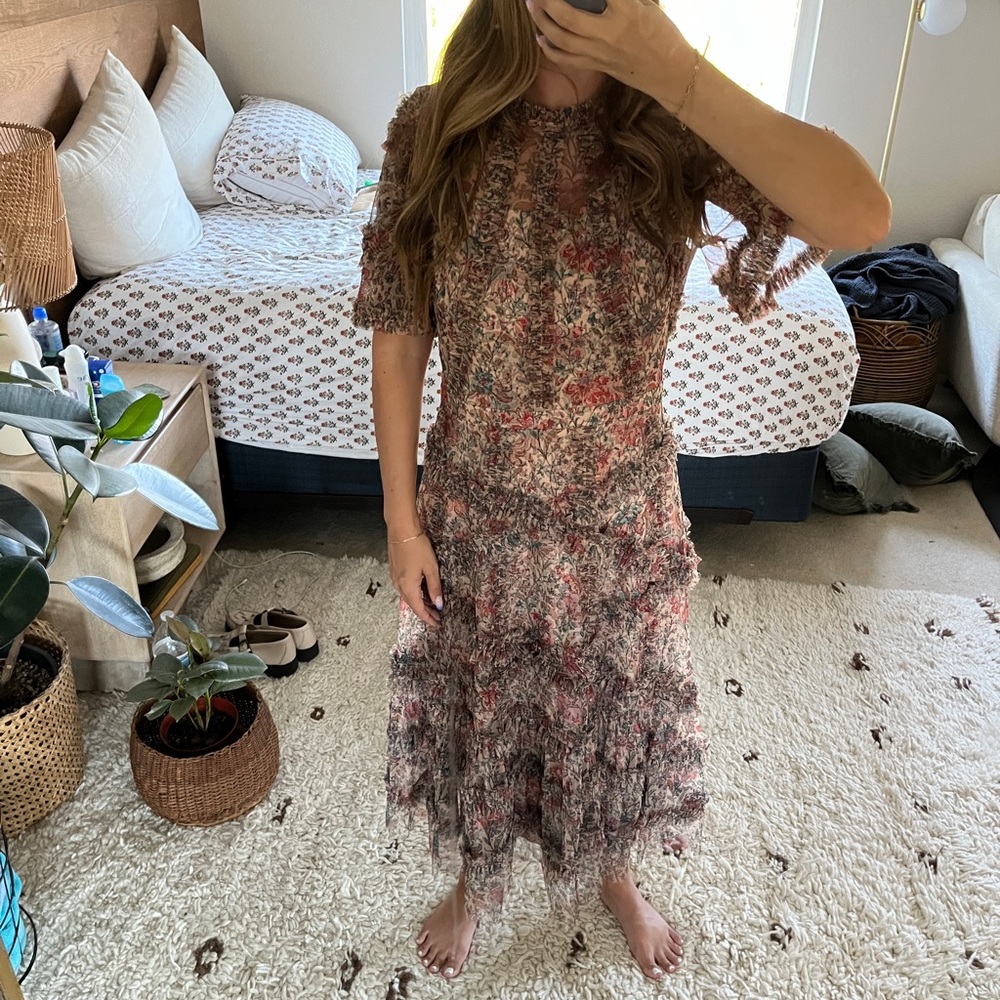 Floral Mac Duggal Maxi Dress